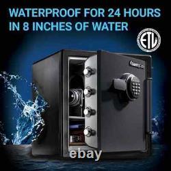Fireproof Waterproof Safe Digital Dial Home Office Security Box 1.23 Cu Ft New
