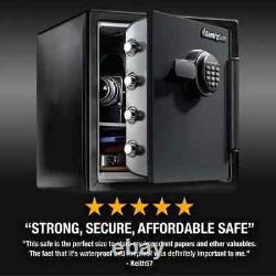 Fireproof Waterproof Safe Digital Dial Home Office Security Box 1.23 Cu Ft New