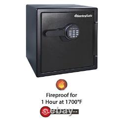 Fireproof Waterproof Safe Digital Keypad Home Office Security Box 1.23 Cu Ft New