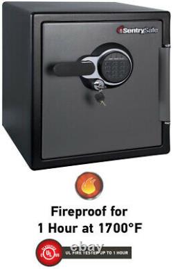 Fireproof Waterproof Safe Electric Lock Digital Keypad Steel Material 1.23 cu ft