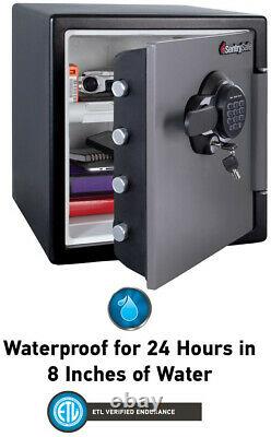 Fireproof Waterproof Safe Electric Lock Digital Keypad Steel Material 1.23 cu ft