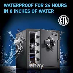 Fireproof/Waterproof Steel Home Safe Dial Combination Lock 17.8 X 16.3 X 19.3