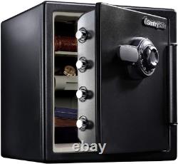 Fireproof and Waterproof Steel Home Safe with Dial Combination Lock, 1.23 Cubic F