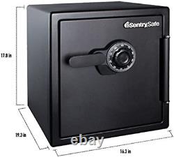 Fireproof and Waterproof Steel Home Safe with Dial Combination Lock, 1.23 Cubic F