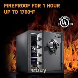 Fireproof and Waterproof Steel Home Safe with Dial Combination Lock Bolt Down Kit