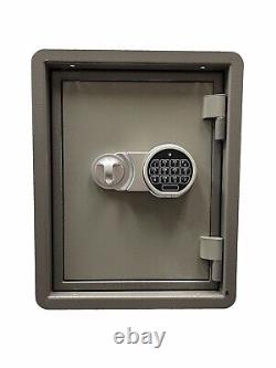 Fireproof wall safe in between studs electronic keypad lock & backup key