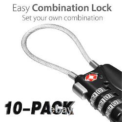 Flexible Combination Cable Lock Security Anti Theft Secure Coil Safe convenient