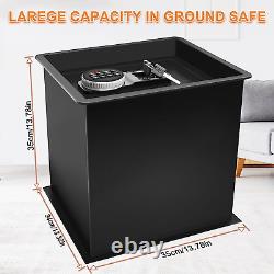 Floor Safe Fire and Waterproof, Fireproof in Ground Safe for Home with Digital P