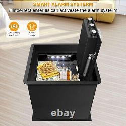 Floor Safes Home Fire Waterproof Heavy Duty Floor Safe with LED Light Durable