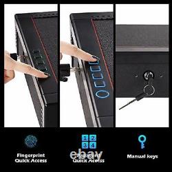 For Quick Access for Home Rugged Construction Auto Open Lid-Biometric Gun Safe