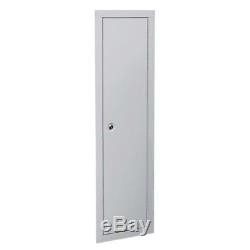 Full length in-wall cabinet, beige gun storage safe key rifle vault security