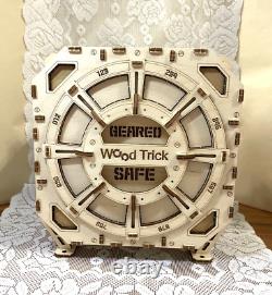 Fully Assembled! Woodtrick 3d Puzzle Combination Lock Geared Safe