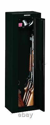 GUN SAFE SECURITY CABINET Firearm Shotgun 8 Rifles Storage Steel Locker Shelf