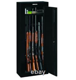 GUN SAFE SECURITY CABINET Firearm Shotgun 8 Rifles Storage Steel Locker Shelf