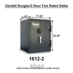 Gardall 1612/2 Two Hour Fire/Burglar Safe, Tan, Silver, Combo