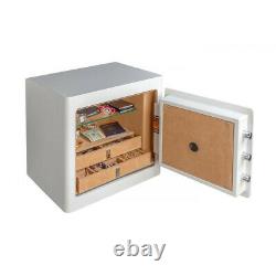 Gardall JS1718 Boltable Jewelry Drawer Safe, Combo Lock, White/Gold Trim