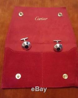 Genuine CARTIER Safe Combination Lock 18k White Gold Cufflinks