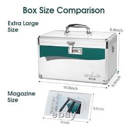 Glosen Medicine Lock Box with Combination LockMedication lock box15.9x9.3x8.9