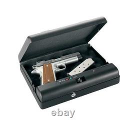 GunVault Personal Security Handgun Safe Gun Storage Biometric Lock Steel Black