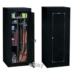 Gun Cabinet Safe Convertible Steel Security Guns Storage With Adjustable Shelve