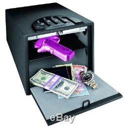Gun Pistol Safe Home Security 9mm Gunvault Double Shelf Multi Vault Standard New