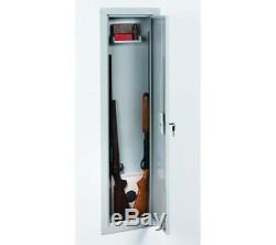 Gun Safe 55Full Length In Wall Storage Cabinet Organizer Security Key Lock White