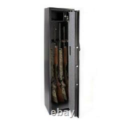 Gun Safe Cabinet Electronic Rifle Shotgun Storage with Separate Handgun Lockbox