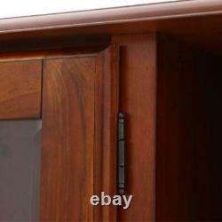 Gun Safe Cabinet and Curio Storage Organizer Fully Locking Cabinetry Home Wood
