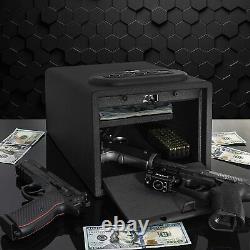 Gun Safe High Capacity Lock Box Cabinet Case Handgun Ammo Firearm Vault Safety