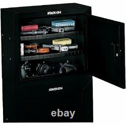Gun Safe, Pistol/Ammo Security Cabinet Home Storage Locker with 2-Shelves Secure