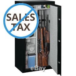 Gun Security Cabinet Safe Stack-On 22 Guns With Combination Lock Matte Rifle Case