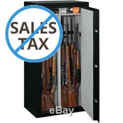 Gun Security Cabinet Safe Stack-On 22 Guns With Combination Lock Matte Rifle Case