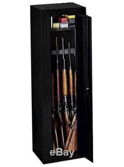 Gun Security Cabinet Safe Storage Lock Steel 10 Guns Firearms Shotgun Rifle New