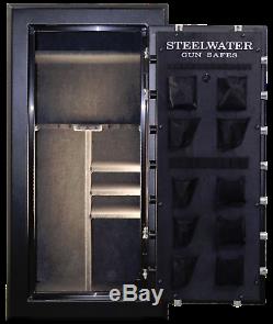 HD593024 Steelwater Home Hunting Safes 2 hr Fire Gun Rifle 22 Safe LED Dial Lock