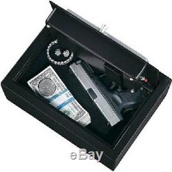 Hand Gun Safe Pistol Vault Box Lock Handgun Storage Safes Cabinet Home Security