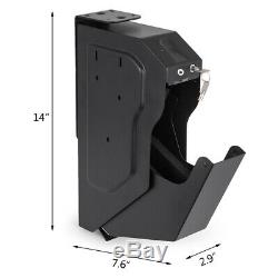 Handgun Safe Box Vault Combination Lock Wall Mount Gun Security Quick Access