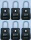 Hanging Key Safe Realtor Lock Box With Set Your Own Combination Lock (6 Pack)