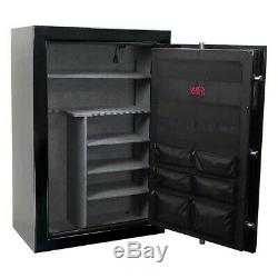 Heavy Duty Gun Safe Cabinet Protect Children Security Capacity 40 Long Rifle Bow