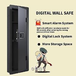 Hidden Gun Safe In Wall Long Gun Safe, 45 Wall Safe Gun Safe Removable Shelf