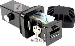HitchSafe 2 Trailer Hitch Receiver Combination Key Storage Lock Box / Key Safe