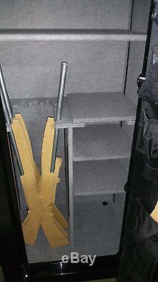 Hns5930 Gun Safe, Gloss Black, 1/4 Plate Door, Fire Rated, 22 Gun