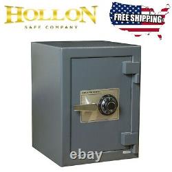 Hollon B2015C B-Rated Cash Safe Hard Plate With Combination Lock 20'' Gray