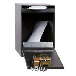 Hollon HDS-03C Depository Safe in Gray with Combination Dial Lock