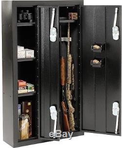 Homak 8-Gun Double Door Steel Security Gun Safe HS30136028 32' X 10' X 57'