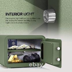 Home Safe Box Inner LightCaja Fuerte Small Deluxe Digital Electronic Keypad Lock