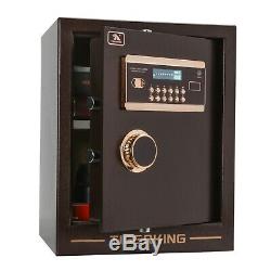 Home Security Electronic Lock Box Safe with Mechanical Override, Digital safe