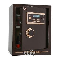 Home Security Electronic Lock Box Safe with Mechanical Override, Digital safe