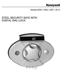 Honeywell Digital Steel Security Safe with Digital Dial Lock Model 5207