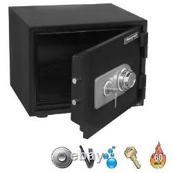 Honeywell Fire Resistant Safe Dual Combination/Key Lock Security Water Resistant
