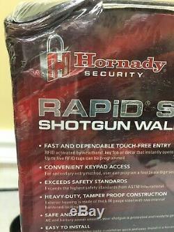 Hornady RAPiD Safe Shotgun Wall Lock RFiD Compatible Steel Black 98180